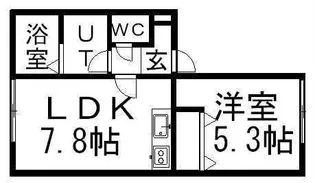 ベルヴィーⅠ【203号室】の間取り