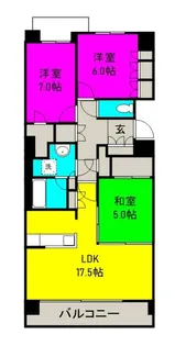 パークホームズ真駒内泉町【1階】の間取り