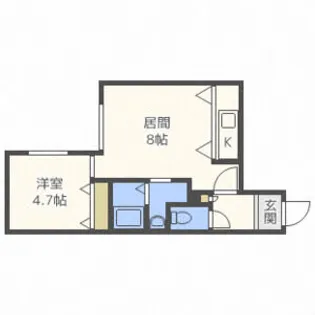 パームヒル南郷Ⅰ【303号室】の間取り
