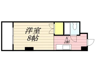 コーポハシモト【8階】の間取り