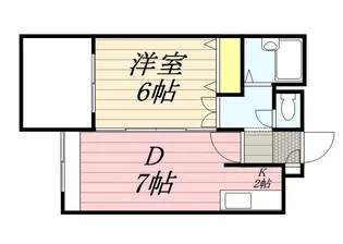 ハウスオブリザ平岸六番館【0307号室】の間取り