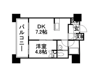 ラフィネタワー札幌南3条【0705号室】の間取り