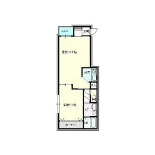 アビタ本通4北II【3階】の間取り