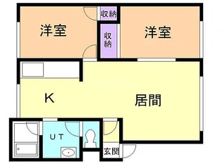 メゾンルミエールB棟【2階】の間取り