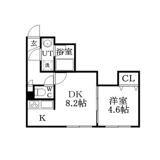 BIOS菊水元町【203号室】の間取り