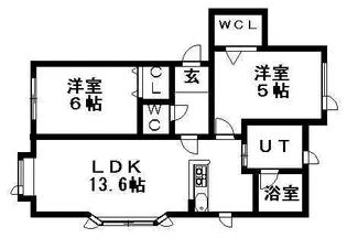 グリーンベールⅡ【102号室】の間取り