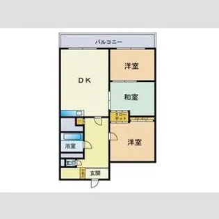 第2すずらんハイツ【303号室】の間取り