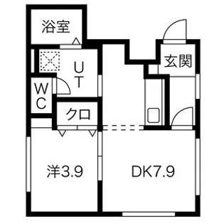 コートハウスK【302号室】の間取り