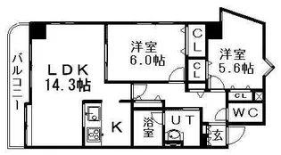 ニューノース弐番館【3階】の間取り