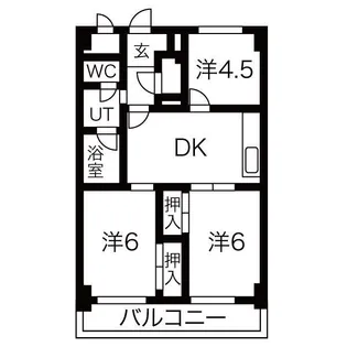 シオン澄川【506号室】の間取り