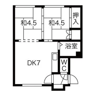 栄マンション【2階】の間取り
