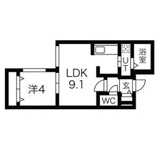 ALPHA本郷通【3階】の間取り