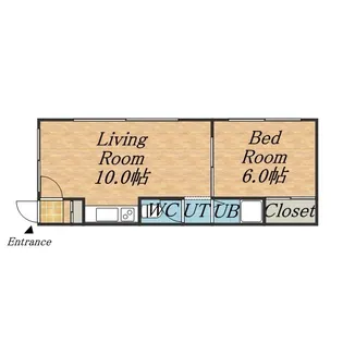第16大成コーポ【207号室】の間取り