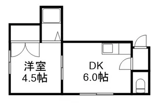 平岸パークヴィラ【201号室】の間取り