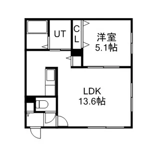プラン・ドゥ・ボヌール【0102号室】の間取り