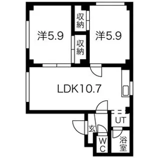 リ・ビエール【408号室】の間取り