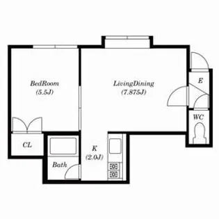 ハイツサザンクロス【206号室号室】の間取り