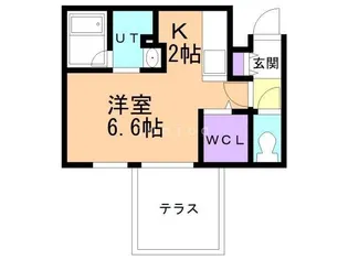 ユーフォリアート【0402号室】の間取り