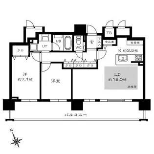 クリオ白石駅前【11階】の間取り