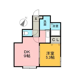 プロスパー菊水A【2階】の間取り