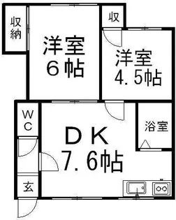 フジハウスⅡ【2階】の間取り