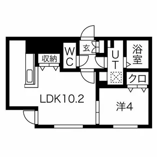 ステラ幌西【407号室】の間取り