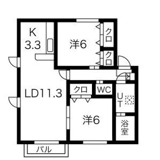 プレミエール真栄II【2階】の間取り