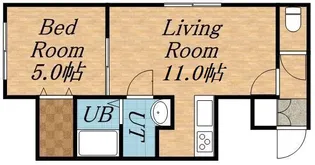 ルーヴェ本郷通9【1階】の間取り