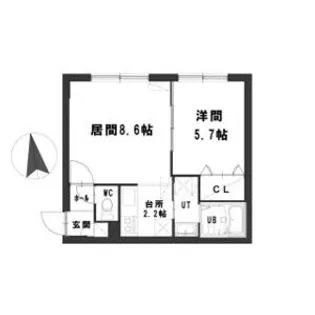 グランメール114【4階】の間取り