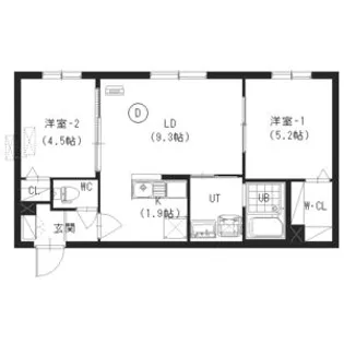 エクセル東札幌【2階】の間取り