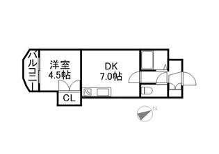 菊水コート【1005号室】の間取り