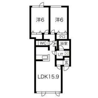 アムール43【102号室】の間取り