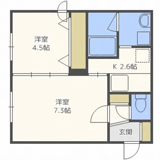 フィルズガトーレ【0402号室】の間取り