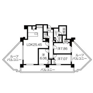パシフィックタワー札幌【28階】の間取り