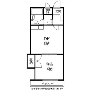 第一恵信ビル【302号室】の間取り