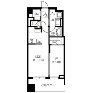 パークリュクス札幌大通公園【15階】の間取り