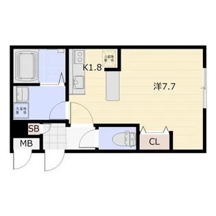 BLANCHE NEIGE QUATRE(ブランシュ ネージュ【405号室】の間取り