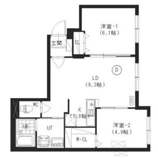 PREGARE(プレガーレ)【2階】の間取り