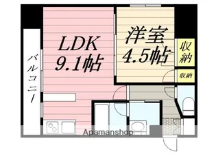 プレジデント豊平【8階】の間取り