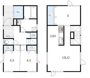 北海道札幌市白石区中央二条6丁目【一戸建】の間取り