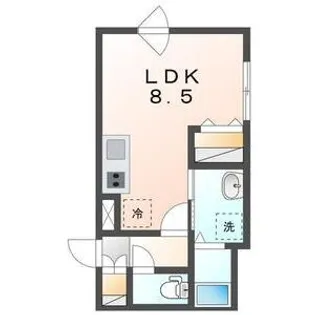 COFFRET(コフレ)東札幌42【4階】の間取り