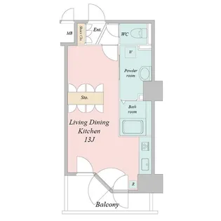 UURコート札幌南三条プレミアタワー【0905号室】の間取り