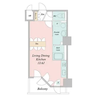 UURコート札幌南三条プレミアタワー【14階】の間取り