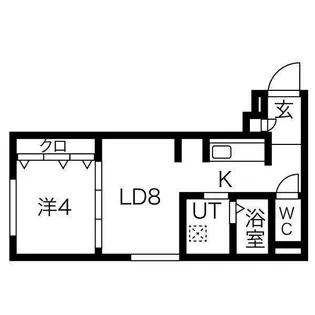 LICHTRARE東札幌(リヒトラーレ)【1階】の間取り