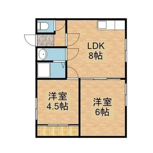 アリーブ南沢【2号室】の間取り