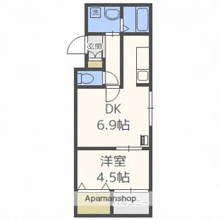 HS213【4階】の間取り