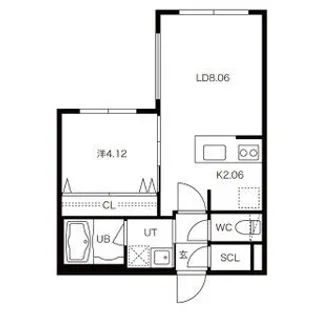 LA.GARBO 本郷(ラ.ガルボ本郷)【3階】の間取り