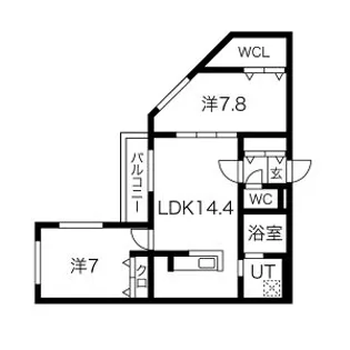 ZABO HILLS KITAHIROSHIMAーI【2階】の間取り