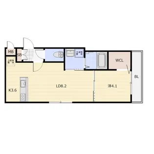 TOWA北広島(トーワ)【2階】の間取り