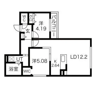 グランジータ南郷(GranGita南郷)【4階】の間取り